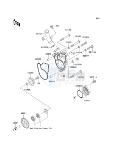 KX 250 T [KX250F] (TF) T6F drawing WATER PUMP