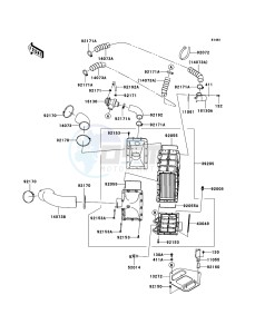 JET SKI ULTRA 300X JT1500HCF EU drawing Inter Cooler