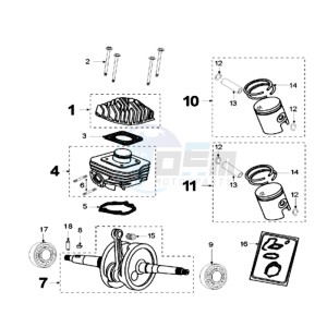 FIGHT 2 SP drawing CRANKSHAFT AND CYLINDER