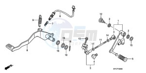 XL125VA EU / CMF - (EU / CMF) drawing PEDAL