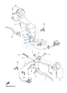 XVS1300CU XVS1300 CUSTOM (2SS3) drawing HANDLE SWITCH & LEVER