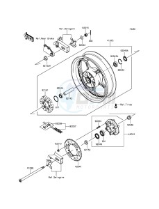 NINJA_300 EX300AFF XX (EU ME A(FRICA) drawing Rear Hub