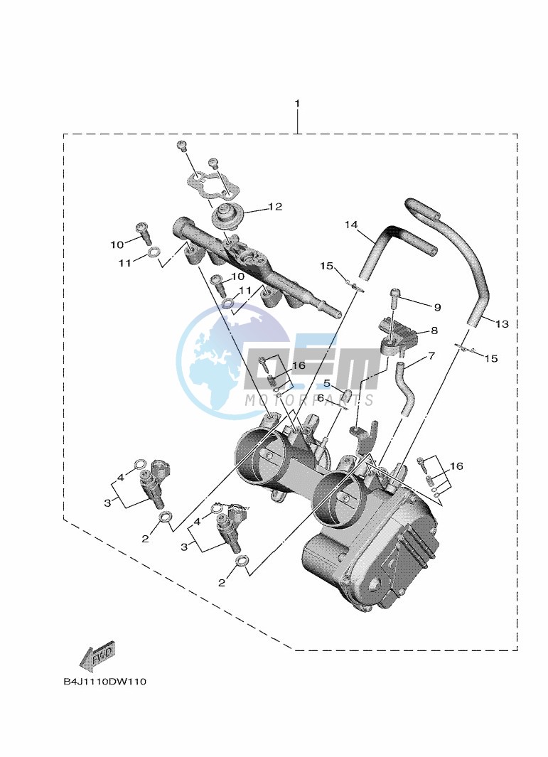 THROTTLE BODY ASSY 1