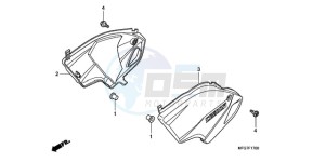 CB600FA39 UK - (E / ABS MKH ST) drawing SIDE COVER