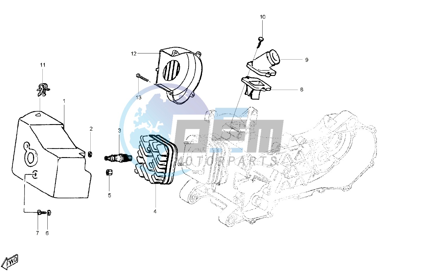 Cylinder head - Induction Pipe