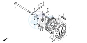 C50SW drawing REAR BRAKE PANEL