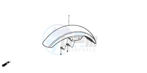 CMX250C REBEL drawing FRONT FENDER