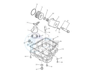 XJR 1300 drawing OIL PAN