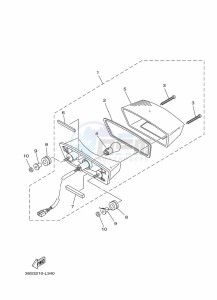 YBR125E YBR125 (BN9C) drawing TAILLIGHT