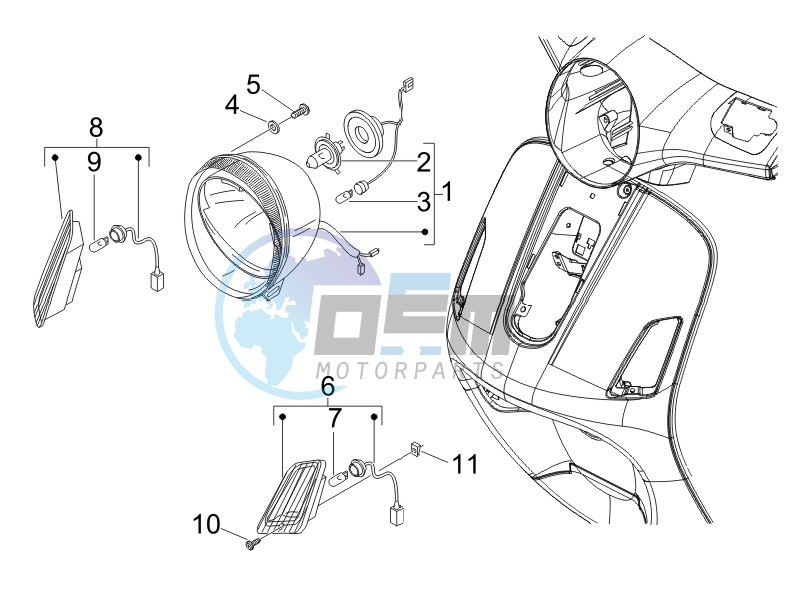 Head lights - Turn signal lamps