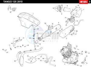 TANGO-125-WHITE drawing HOSE CONNEXIONS TANKS