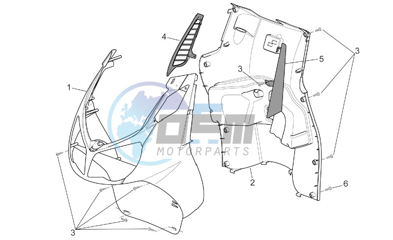 Front body - Internal shield