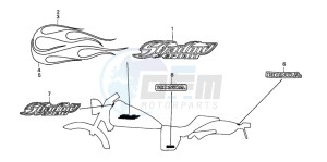 VT750DCA SHADOW SPIRIT drawing MARK (VT750DCA3/VT750DCB3)