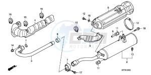 TRX420FAC drawing EXHAUST MUFFLER