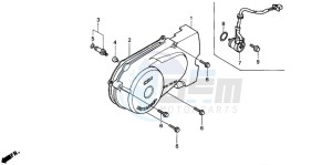 CG125 drawing LEFT CRANKCASE COVER (1)