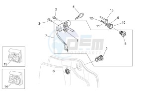 Mojito custom 50 2t (eng. piaggio) drawing Decal and Lock hardware kit