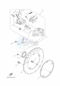 XTZ690 TENERE 700 (BNW1) drawing REAR BRAKE CALIPER