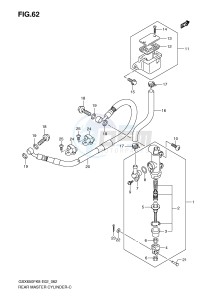 GSX650F (E2) Katana drawing REAR MASTER CYLINDER (GSX650FK8 FUK8 FK9 FUK9)