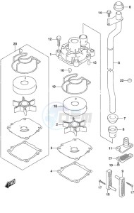 DF 50A drawing Water Pump High Thrust