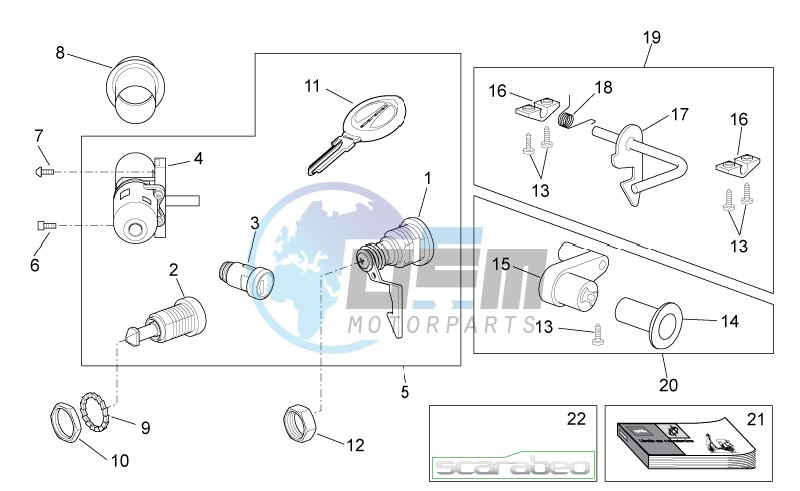 Decal - Lock hardware kit