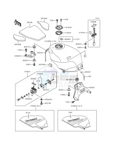 ZX 600 D [NINJA ZX-6] (D1) [NINJA ZX-6] drawing FUEL TANK