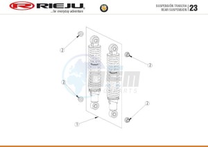 BYE-BIKE-25-KM-H-EURO4-HOLLAND-GREY drawing REAR SUSPENSION