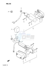 TS200R (E4) drawing TURNSIGNAL LAMP