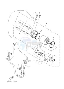 MW125A TRICITY 125 ABS (2CM2 2CMC) drawing STARTING MOTOR