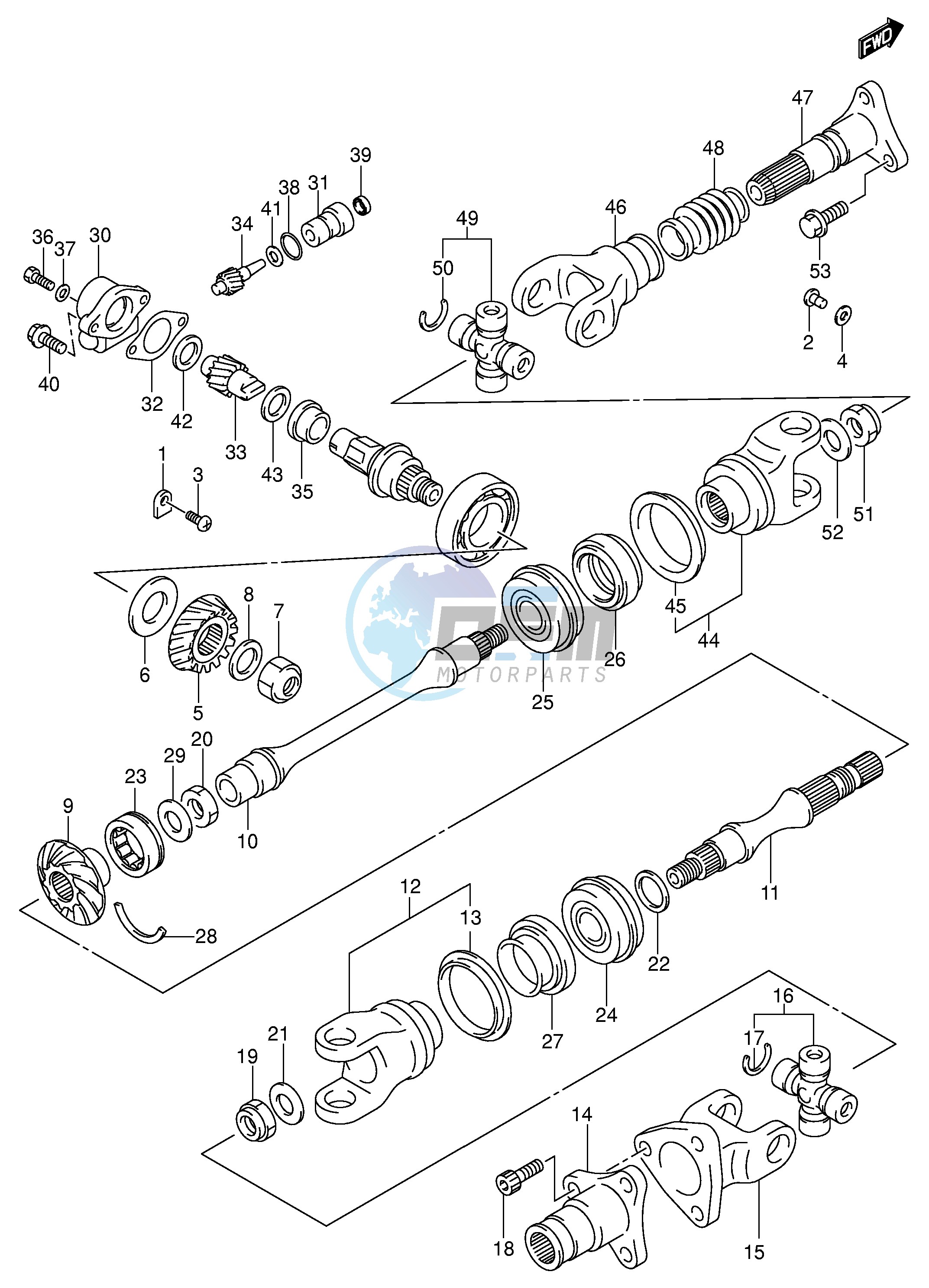 SECONDARY DRIVE (MODEL K1 K2)