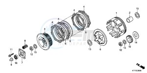 CBR125RSD CBR125RS UK - (E) drawing CLUTCH