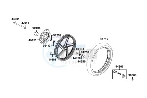 K-PIPE 50 drawing Front Wheel