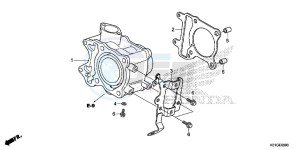 SH125G SH125S UK - (E) drawing CYLINDER