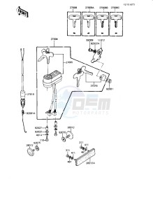 KE 175 D [KE175] (D4-D5) [KE175] drawing IGNITION SWITCH_LOCKS_REFLECTORS -- 82-83 KE175-D4_D5- -