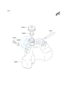 KSF 50 A [KFX50] (A6F) A6F drawing OIL TANK