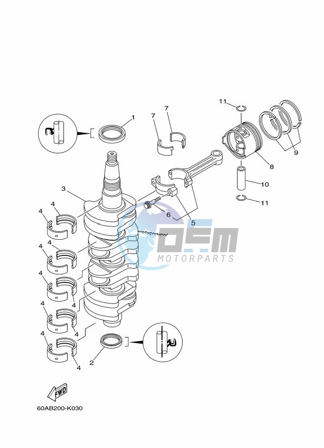 CRANKSHAFT--PISTON