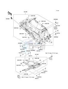 KSF 450 B [KFX450R MONSTER ENERGY] (B8F-B9FB) B8F drawing FRAME--  - JKASFGB1 8B509622- -