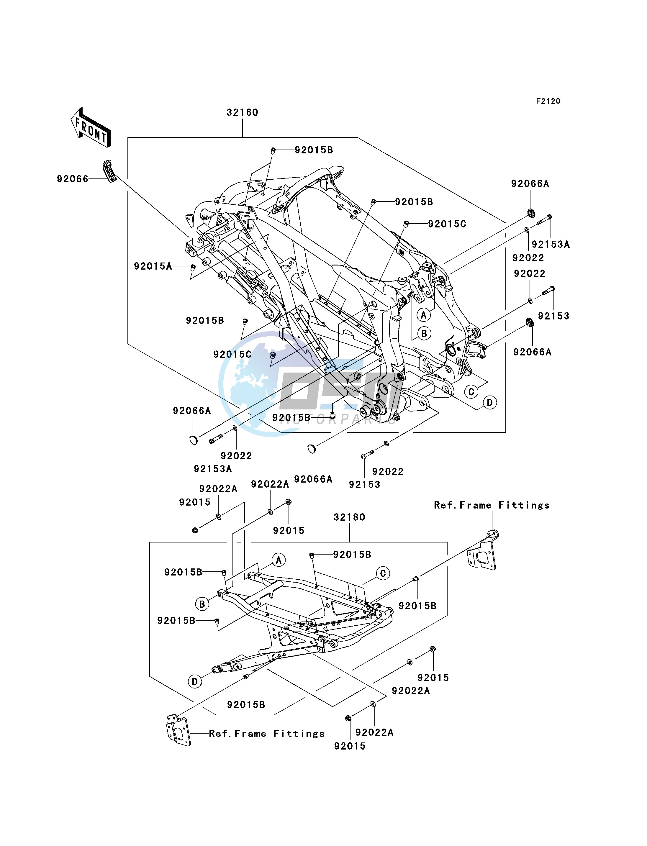 FRAME--  - JKASFGB1 8B509622- -