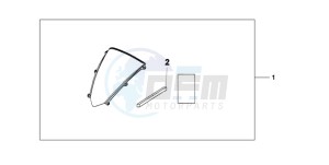 CBR600RR9 Europe Direct - (ED / MK) drawing WINDSCREEN