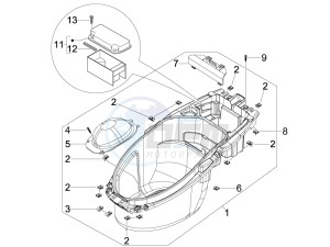 NRG 50 power DT serie speciale drawing Helmet box - Undersaddle