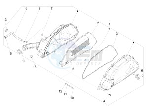 Medley 125 4T ie ABS E4 (EMEA) drawing Air filter