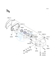 KSV 700 C [KFX700] (C6F) C6F drawing HEADLIGHT-- S- -