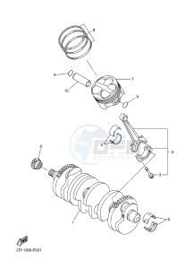 FZ1-N FZ1 (NAKED) 1000 (1ECA) drawing CRANKSHAFT & PISTON