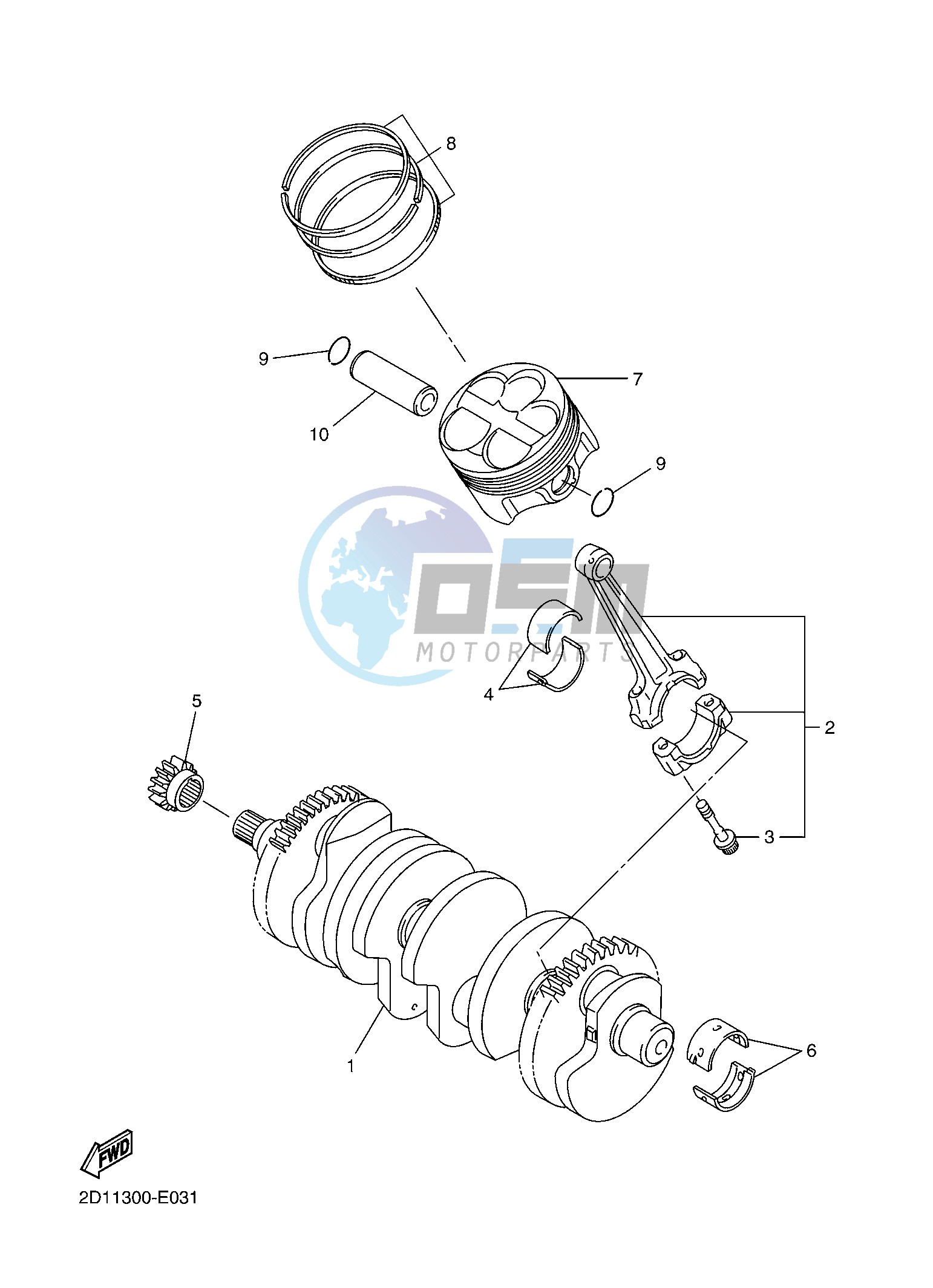 CRANKSHAFT & PISTON