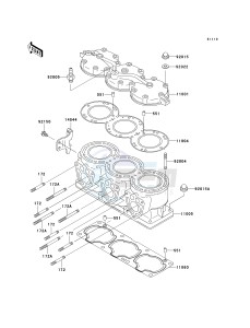 JT 900 D [900 STX] (D1) [900 STX] drawing CYLINDER HEAD_CYLINDER