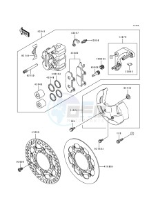 KX 250 J [KX250] (J1) [KX250] drawing FRONT CALIPER