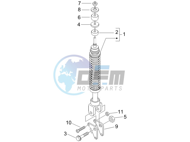 Rear suspension - Shock absorbers