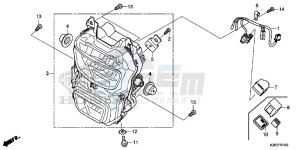 MSX125AH Europe Direct - (ED) drawing HEADLIGHT