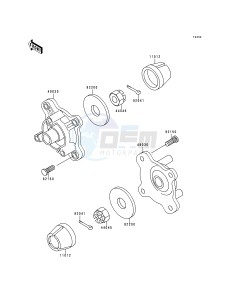 KLF 300 C [BAYOU 300 4X4] (C1-C4) [BAYOU 300 4X4] drawing FRONT HUB