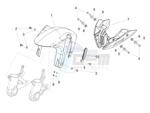 SHIVER 900 ABS (APAC) drawing Front mudguard-Pillar