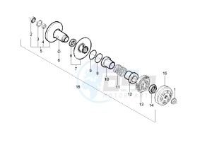 LX 4T 50 drawing Driven pulley